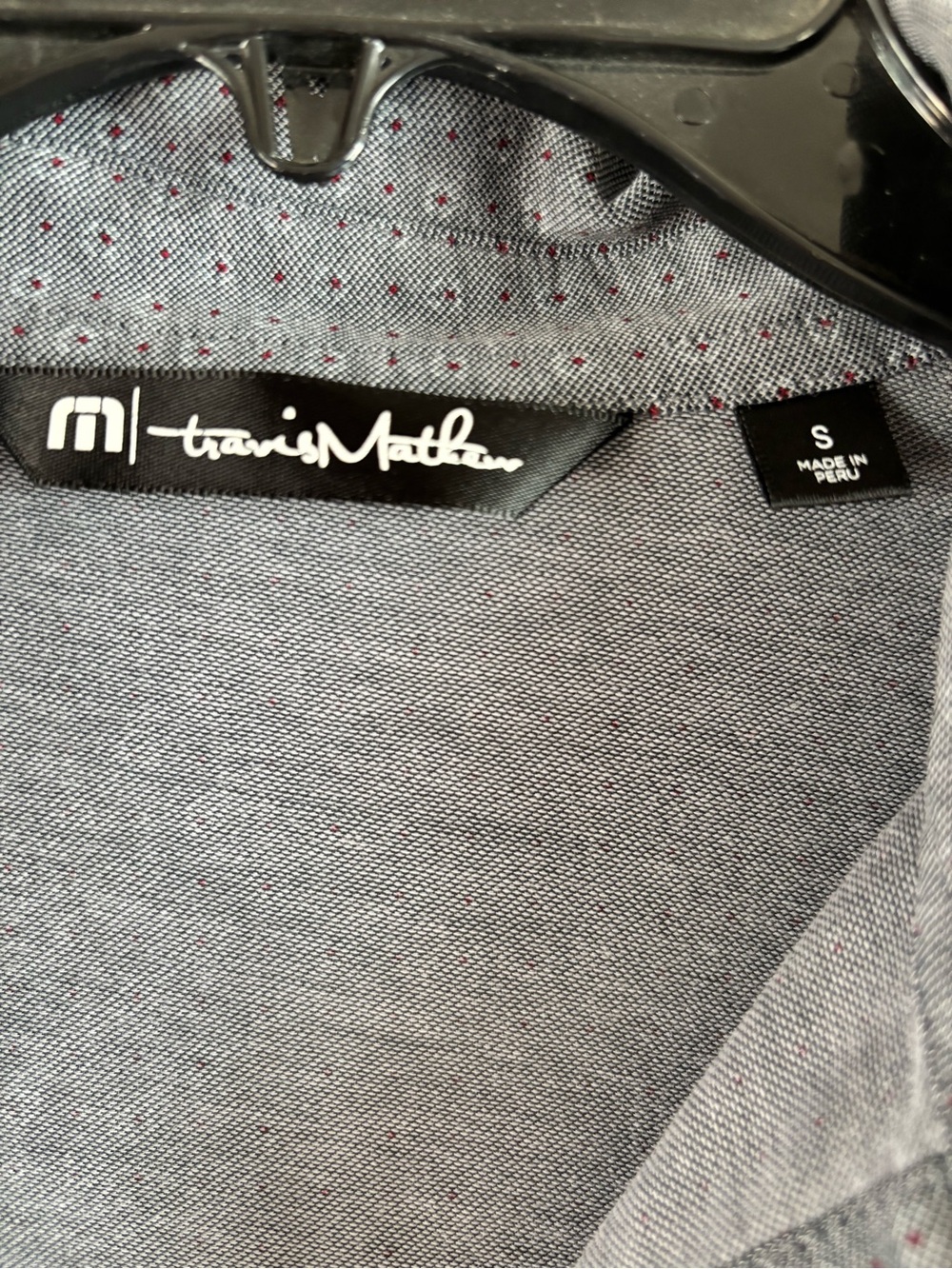 Travis Mathew Gray Textured Polo Shirt - Picture 3 of 4